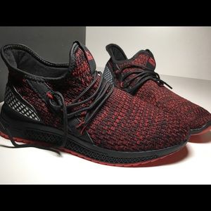 Slazenger,Red and Black,Knit Trainers, Men’s 8, Women’s 9.5, UK 7